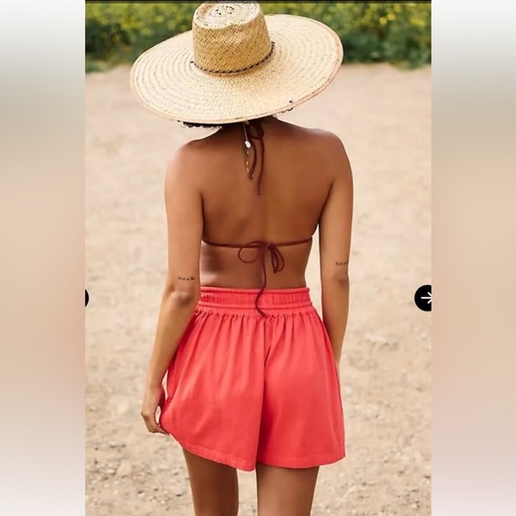 NEW Free People Flores Short Poppy Red Size XS NWOT - Picture 2 of 8